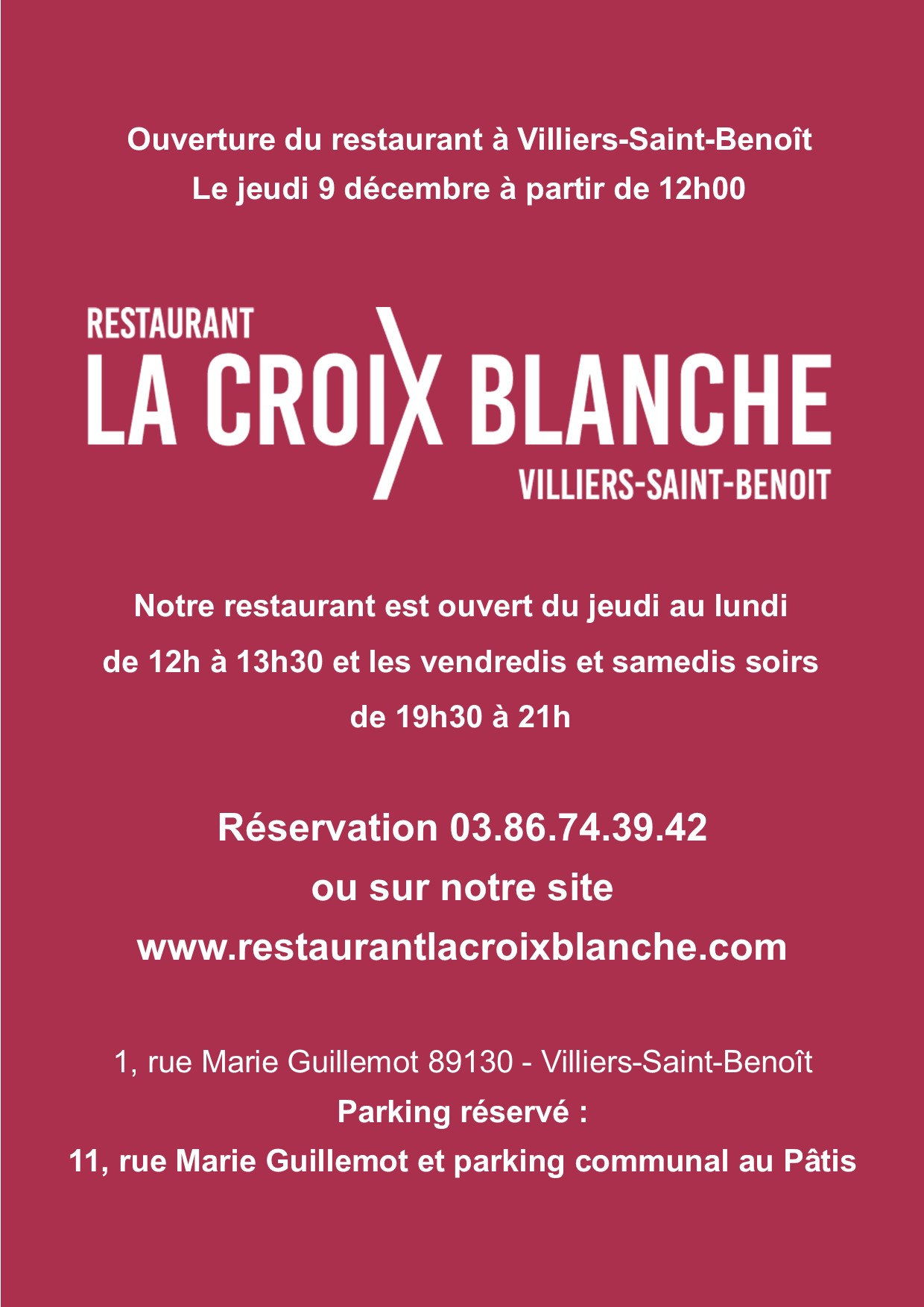 Restaurant La Croix Blanche